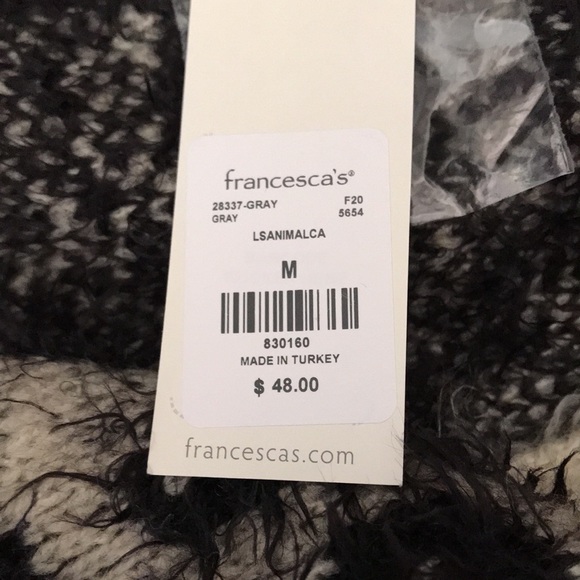 FRANCESCA’S Leopard Print Cardigan Medium NWT - Picture 10 of 11